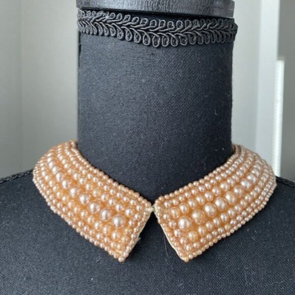 Set of 4 Lovely Vintage/Estate Beaded Collar Necklaces - Picture 10 of 16
